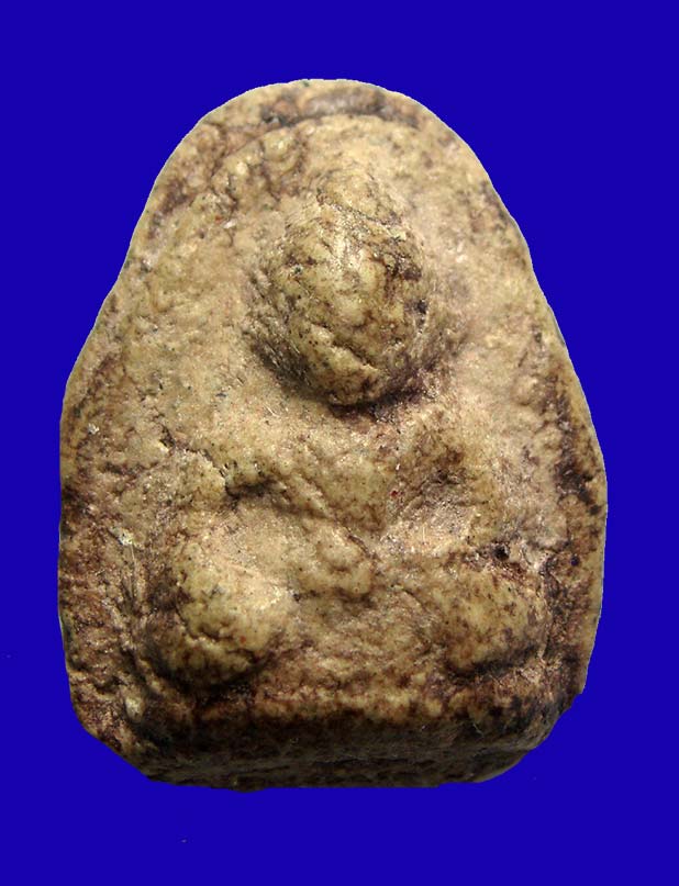 พระกรุอัมพวา เนื้อผง พิมพ์เม็ดบัว