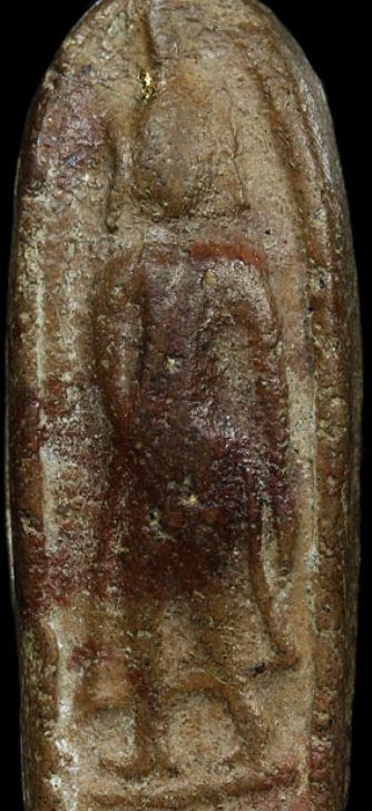 พระลีลา พิมพ์เล็ก เนื้อดิน กรุวัดม่วง จ.สุพรรณบุรี มาพร้อมบัตรรับรอง