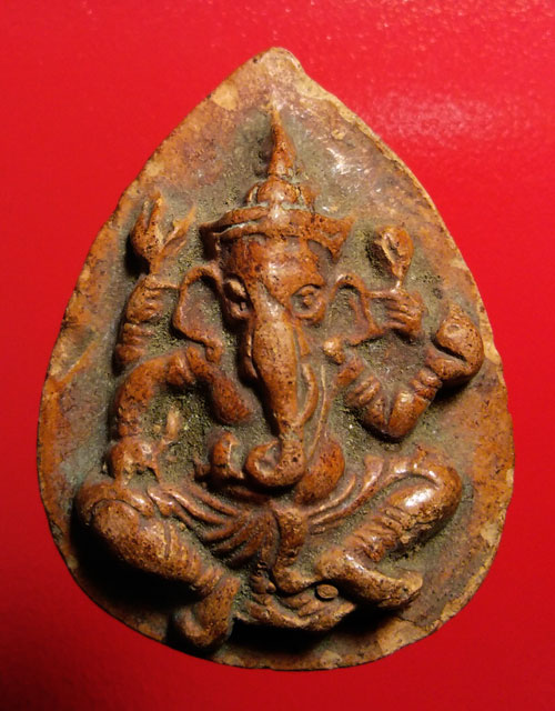 พระพิฆเนศ หลวงปู่สรวง (เทวดาเล่นดิน) เนื้อดิน จ. ศรีษะเกษ ปี 19 สวยตามสภาพ