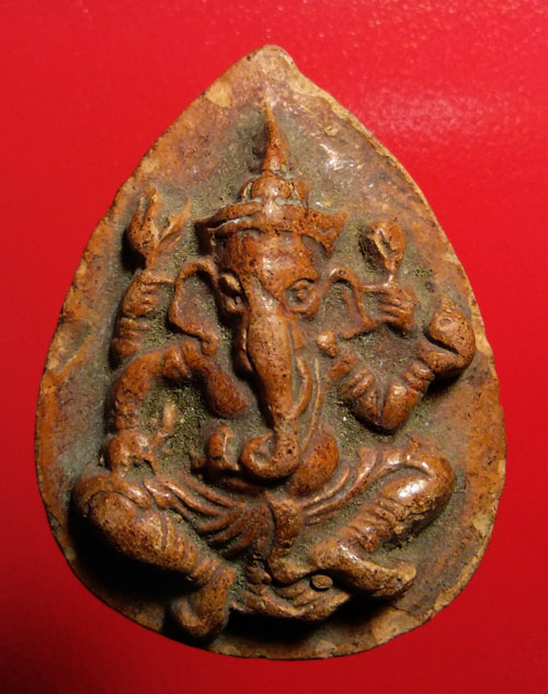 พระพิฆเนศ หลวงปู่สรวง (เทวดาเล่นดิน) เนื้อดิน จ. ศรีษะเกษ ปี 19 สวยตามสภาพ