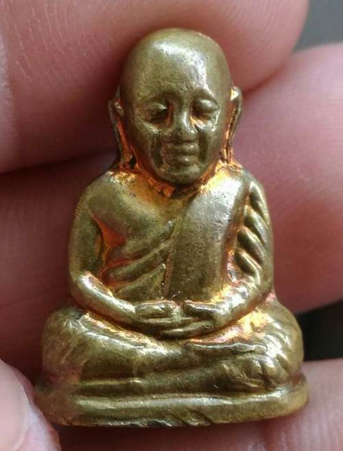 รูปหล่อหลวงพ่อเงิน ปี 2515 เนื้อทองเหลือง ออกวัดวังกระทึง @2