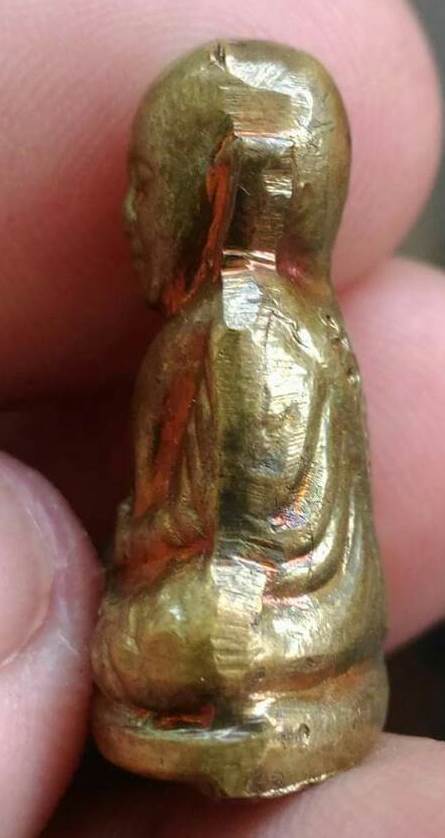 รูปหล่อหลวงพ่อเงิน ปี 2515 เนื้อทองเหลือง ออกวัดวังกระทึง @2