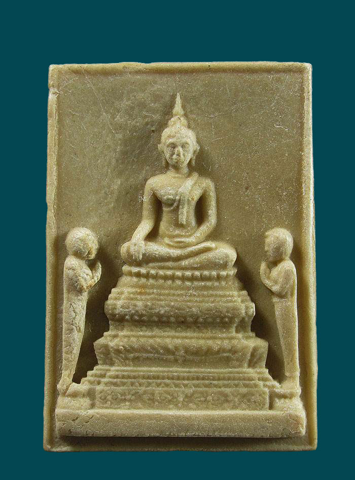 พระประธานพระโมคคัลลาพระสารีบุตรหลัง หลวงปู่ก้าน วัดต้นเกด ประจวบคีรีขันธ์ มีเกษา