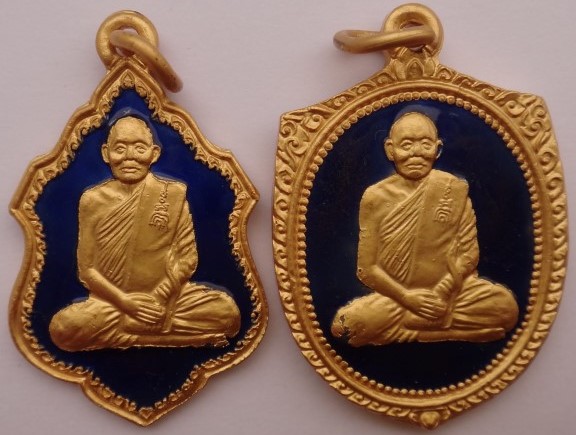 พระชุดหลวงพ่อแพ 5องค์ แซยิด 93 กะไหล่ทองลงยา เคาะเดียว