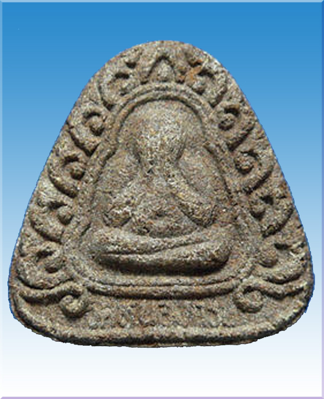 พระปิดตามหาลาภลายกนก ปี 38 เนื้อดินเจ็ดโป่ง  หลวงพ่อสาคร 