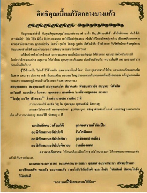 เบี้ยแก้หลวงปู่เจือวัดกลางบางแก้วสามห่วงยุคต้นรักษ์เดิม