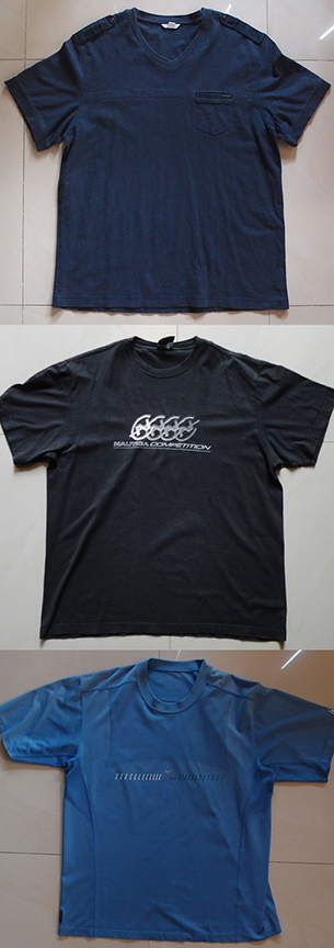 เสื้อยืด Calvin Klein คอวี + NAUTICA คอกลม + NIKE ผ้า DRI FIT  ได้ไปทีเดียว3ตัวเลยครับ