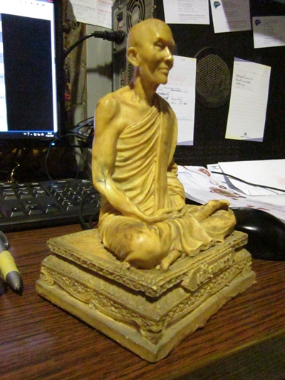 พระบูชาเจ้าคุณนร หน้าตัก 4 นิ้ว เนื้อเรซิ่น
