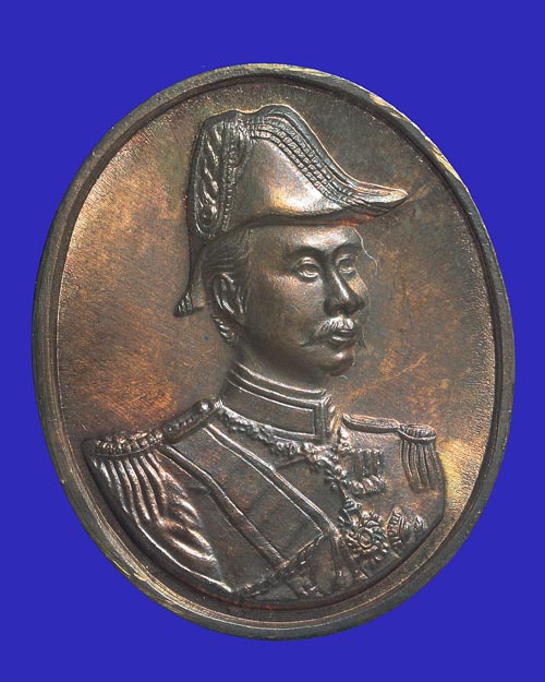 เหรียญเทิดพระเกียรติ ร.5 มหาราช หลังนารายณ์ทรงครุฑ วัดหัวลำโพง กทม. ปี 2537