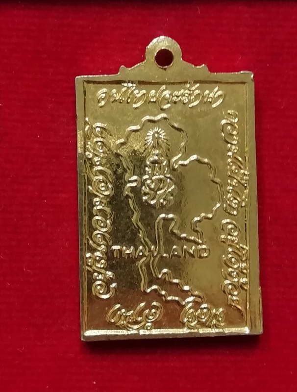 เจ้าคุณนร วัดเทพศิรินทราวาส หลังแผนที่ประเทศไทย กะไหล่ทองสวยๆ