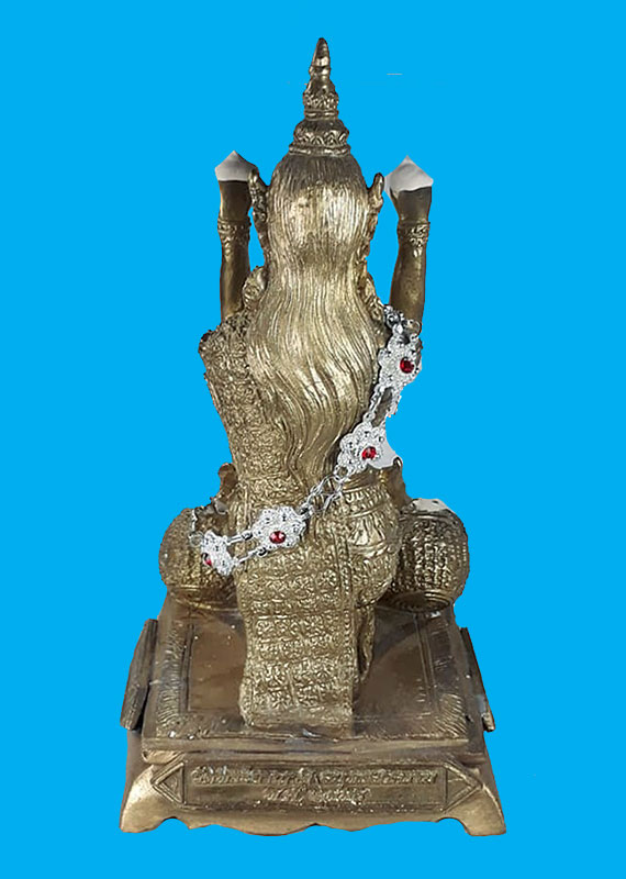 แม่นางกวัก(นางโกย) รุ่นแรก พระอธิการใจ วัดพระยาญาติ จ.สมุทรสงคราม ปี2558 ตะกรุด 3 ดอก