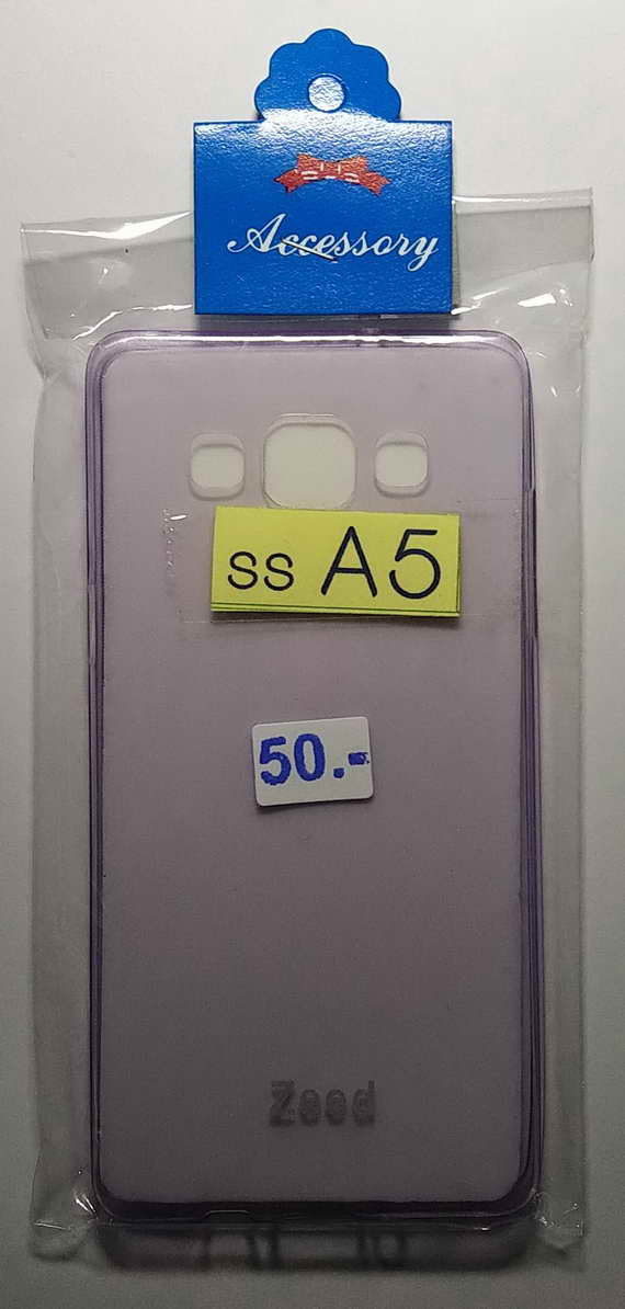 เคสโทรศัพท์มือถือ samsung A5  ยางใสแบบนิ่ม  สีเทา   50  บาท พร้อมส่ง
