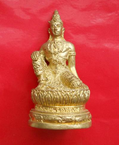 องค์จตุคาม บูชาหน้ารถ เนื้อทองเหลือง  รุ่น บูรณะเจดีย์ราย 50 วัดพระธาตุ นครศรีธรรมราช