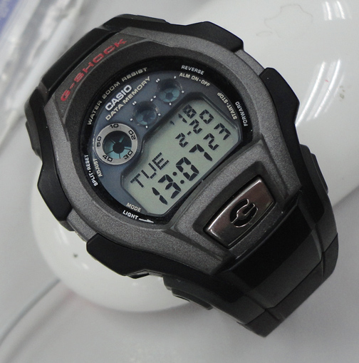 CASIO G-SHOCK ของแท้ G-2600 Dual Display Times Metallic Gray 5 Alarm Phone Memory