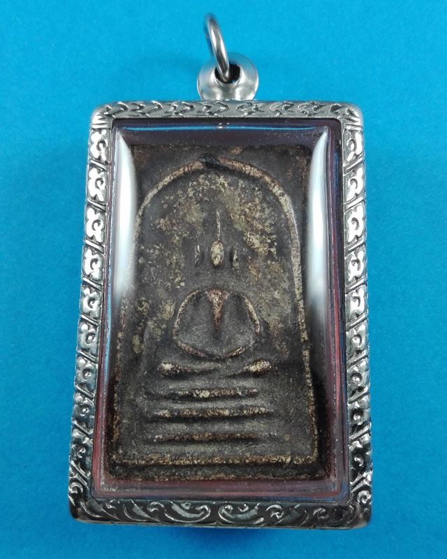 พระสมเด็จพิมพ์ปรกโพธิ์เล็ก หลวงปู่นาค วัดระฆัง ปีพ.ศ.2485 ลงรักเก่าเดิมๆ พิมพ์นิยม