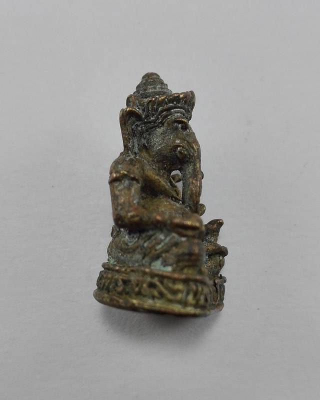 พระฑิฆเนศวรปางนั่ง2กร รุ่น.ประทานพร เนื้อทองแดงรมดำ วัดสุทัศน์ ปี2550