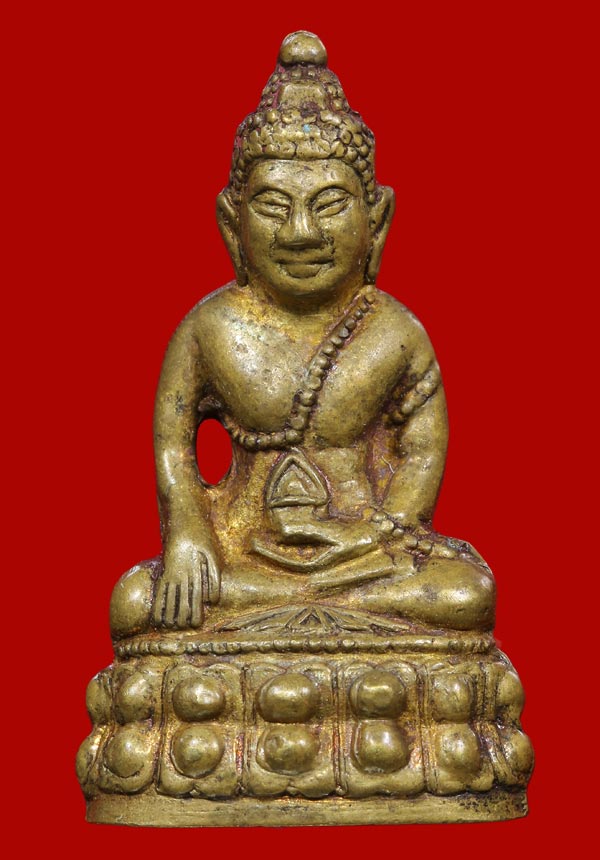 พระกริ่งโสฬส มปร.เนื้อทองเหลืองกะไหล่ทอง แจกกรรมการ ปี2515 วัดราชประดิษฐ์ กรุงเทพฯ หลวงปู่ทิม ปลุกเส