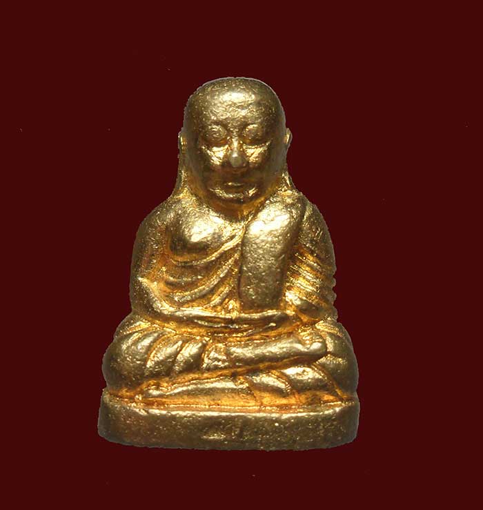 รูปหล่อเนื้อทองทิพย์ หลวงพ่อเงิน รุ่นสร้างพุทธอุทยาน จ.พิจิตร ปี 2553