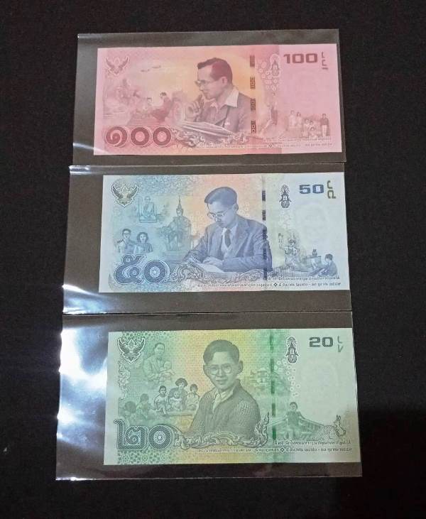 ซองแก้วใส่ธนบัตร 100 ซอง พร้อมตลับจัดเก็บ เคาะเดียว