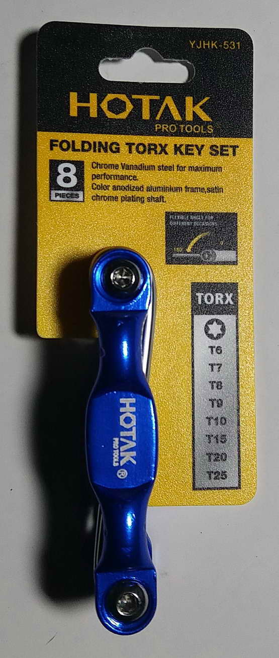 ประเเจ L หัวทอกซ์ HOTAK ชนิดพกพา 8 ตัว / ชุด