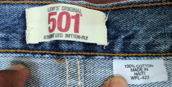 กางเกงยีนส์ Levi's 501 มือสอง (เคาะเดียว)