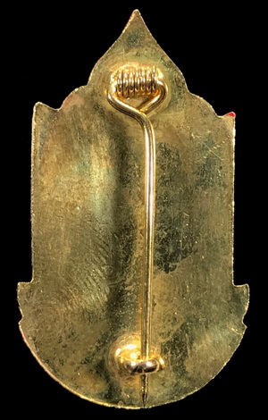 ติดเข็มกลัดเสื้อรูปพระพนัสบดี  พิธีพระพนัสบดี จ.ชลบุรี