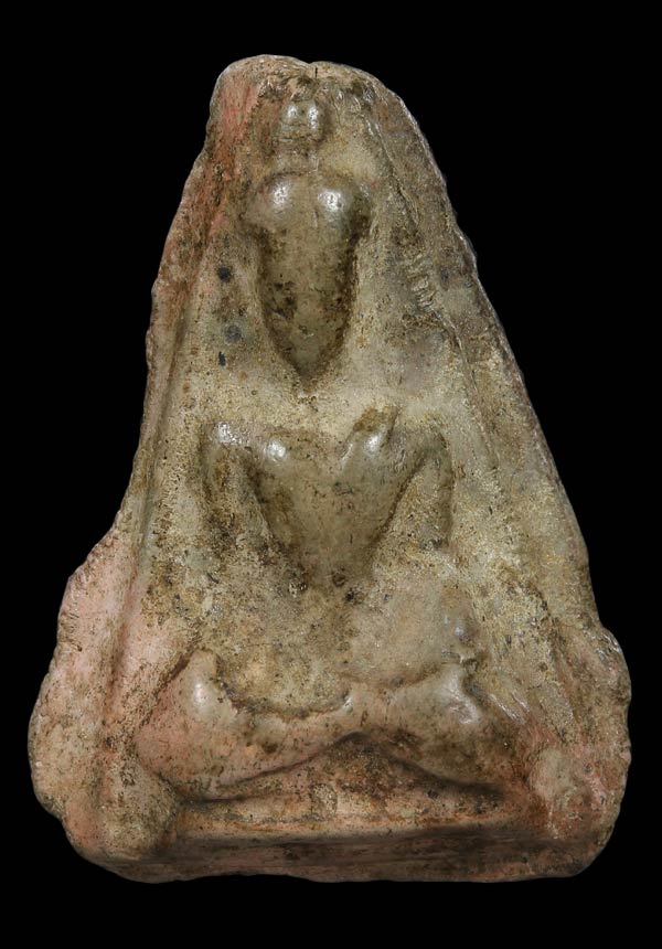 พระร่วงนั่ง กรุสรรค์บุรี เนื้อดิน จ.ชัยนาท ดูง่าย พบน้อย