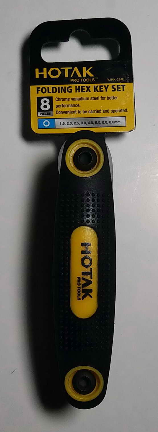 ประเเจ L หกเหลี่ยม HOTAK ชนิดพกพา   ขนาด 1.5 2.0 2.5 3.0 4.0 5.0 6.0 8.0 mm 