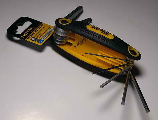 ประเเจ L หกเหลี่ยม HOTAK ชนิดพกพา   ขนาด 1.5 2.0 2.5 3.0 4.0 5.0 6.0 8.0 mm 