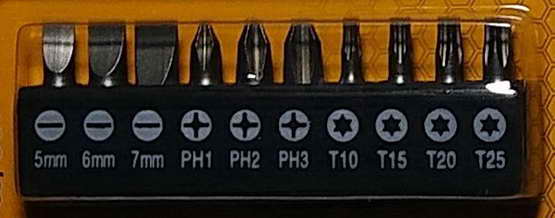 ไขควงเอนกประสงค์ ชนิดสายอ่อน INGCO   พร้อมอุปกรณ์ 12 ตัว / ชุด 