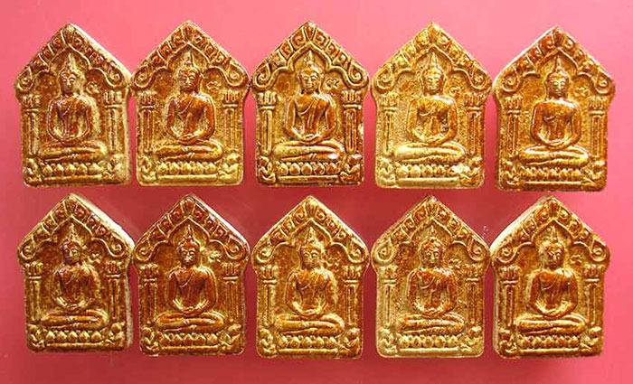 ขุนแผนผงพรายกุมาร รุ่นพรายมหาเสนห์ หลวงพ่อสินวัดละหารใหญ่ เค าะเดียว 10 องค์