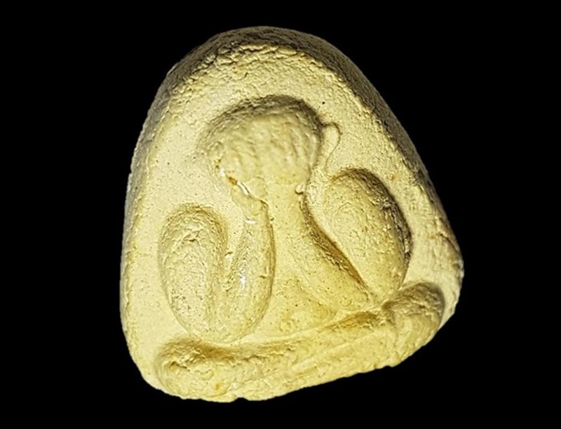 ปิดตาวัดยายร้า เนื้อเหลือง(ว่านดอกทอง) ปี 16 หลวงปู่ทิมปลุกเสก 