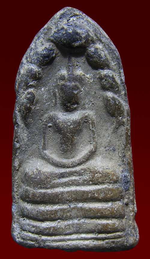 พระกำแพงปรกลูกยอ กำแพงเพชร เนื้อดินเผา