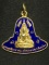 เหรียญระฆังกะไหล่ทองลงยาพระพุทธชิราช หลังพระมาลาเบี่ยง ปี๒๕๒๐