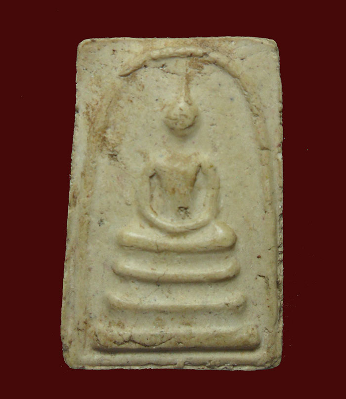 พระสมเด็จพิมพ์ใหญ่ หลวงปู่ลำภู ปี2502 พิมพ์ใหญ่ลงกรุ หลังเรียบ