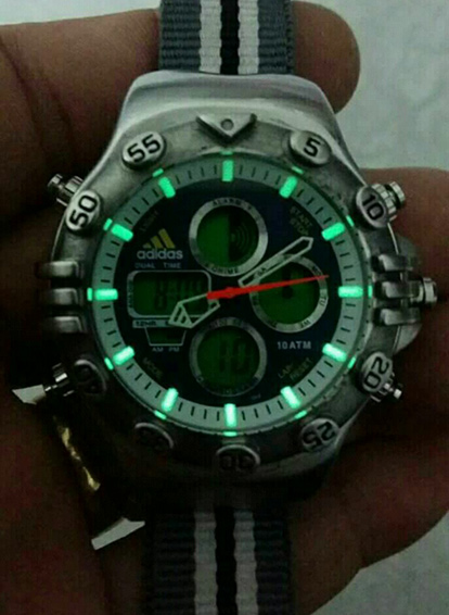 นาฬิกา ADIDAS ของแท้ ดิจิตอลสปอร์ตแอคทีฟโครโนกราฟ2ระบบ