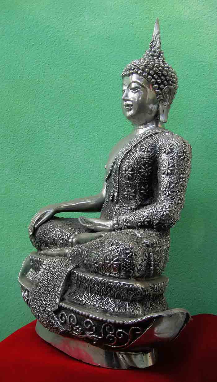 ***500 บาทแดง***พระบูชาศิลปะแบบสมัยสุโขทัย ปางมารวิชัย  ขนาดหน้าตัก 9 นิ้ว 