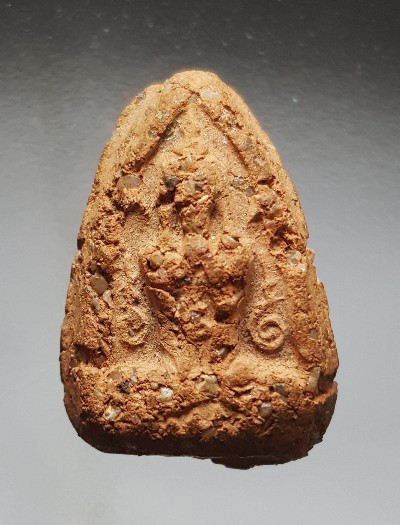 ปิดตาข้างอุ หัวจรวด หลวงพ่อทอง วัดราชโยธา เนื้อดิน (หายากครับ) พร้อมบัตรรับประกัน