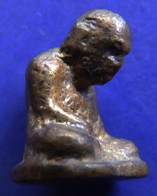 รูปหล่อโบราณหลวงพ่อเขียน วัดสำนักขุนเณร พิมพ์ค่อมเล็ก ออกวัดพร้าว