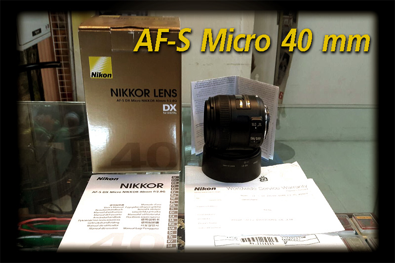 เลนส์ Nikon AF-S Micro 40 mm 1:2.8 สภาพเกือบ 100%