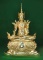 ***พิเศษเบาๆ***พระพุทธรูปปางโปรดพญาชมพูบดีหรือปางทรงเครื่อง เนื้อทองเหลืองขัดมันปัดทอง