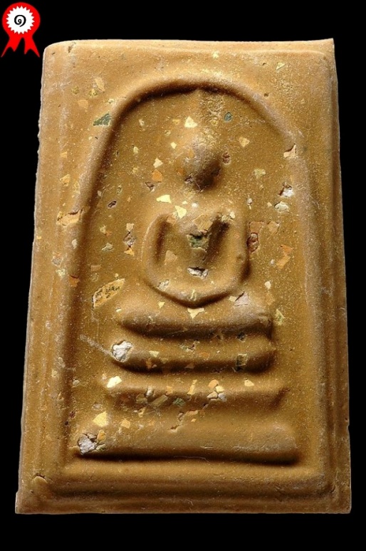 พระสมเด็จบางขุนพรหม รุ่นอมตมหามงคล ปี2554 พิมพ์ใหญ่ A เกศทะลุซุ้ม+โรยผงเก่า " เนื้อพิเศษๆๆสีน้ำตาล "