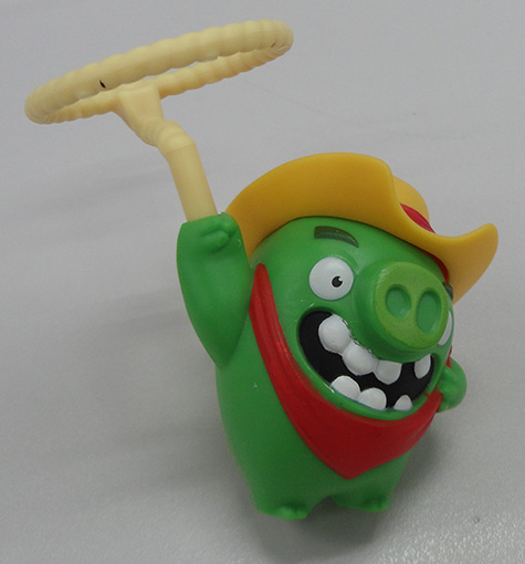 โมเดล หมูสุดแสบจากหนัง Angry Bird บ่วงบาศก์หมุนได้