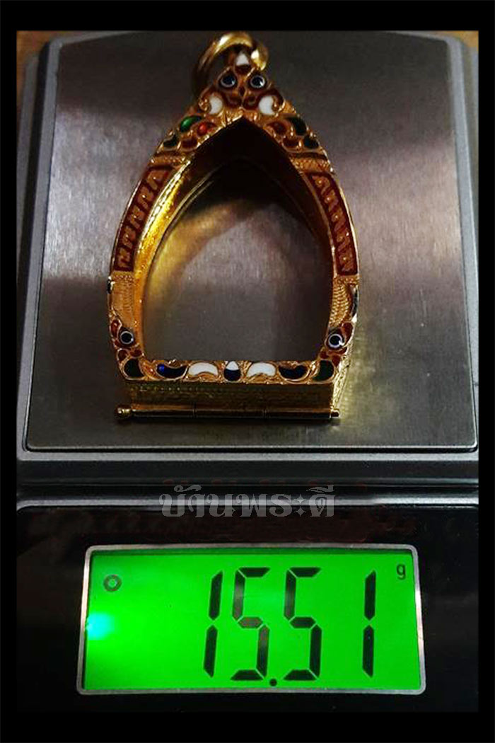 ตลับทองคำลงยา (เจ้าสัว) น้ำหนัก 15.5 กรัม