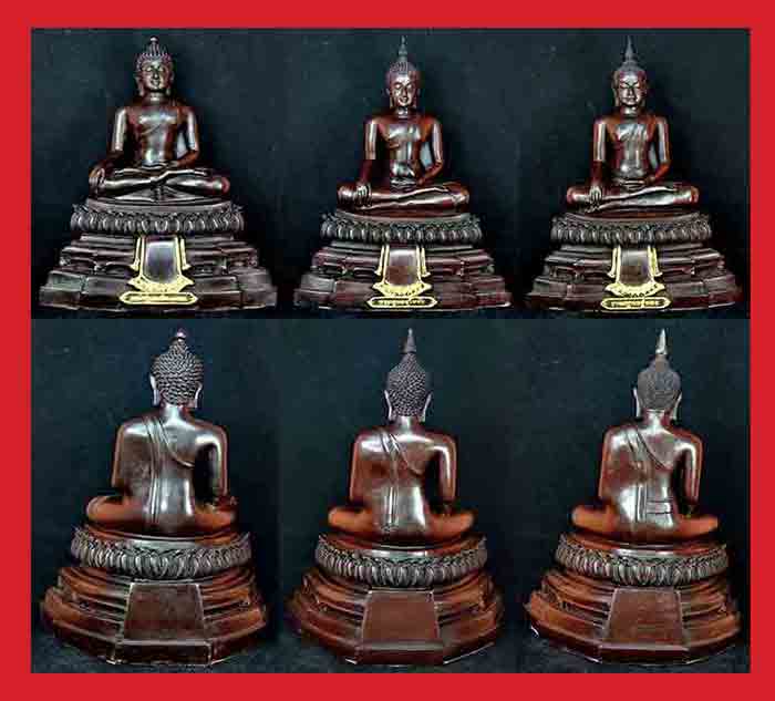 ***พระพุทธรูปบูชาศิลป์แบบเชียงแสน + สุโขทัย + อู่ทอง เนื้อเรซิ่นผสมแร่เหล็กน้ำพี้ งานพุทธศิลป์พุทธลั