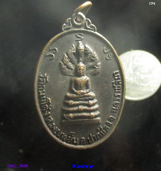 พระนาคปรก วัดถนนโค้ง ต.ดงพญาเย็น อ.ปากช่อง นครราชสีมา หลังพ่อแก่