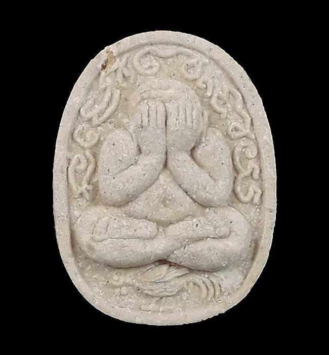 พระปิดตาขี่ไก่ รุ่น2 (ไก่หันซ้าย) หลวงปู่วิเวียร วัดดวงแข ปี2536