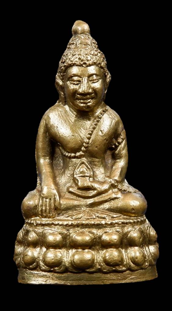 พระกริ่งโสฬส มปร.เนื้อทองเหลืองกะไหล่ทอง แจกกรรมการ ปี2515 วัดราชประดิษฐ์ กรุงเทพฯ หลวงปู่ทิม ปลุกเส