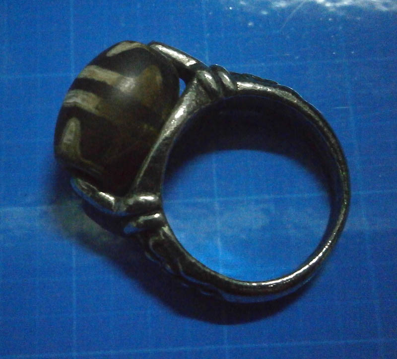 แหวนหัวหินทิเบต เส้นผ่าศูนย์กลาง 1.7 ซม. (#9)