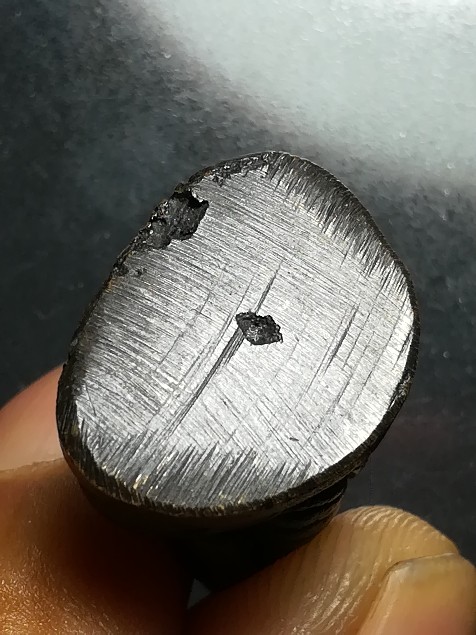 รูปหล่อหลวงพ่อเงิน วัดกำแพงดิน ปี 2515 เนื้อร่มดำ